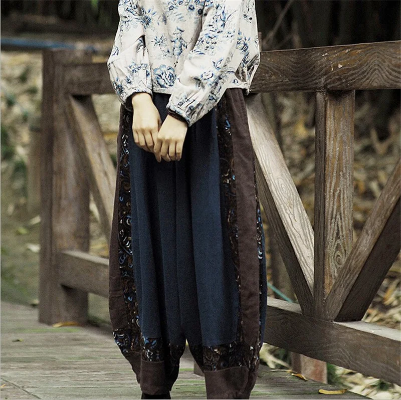 Танцевальные крылья весна лето осень женские мешковатые штаны Harlan стиль