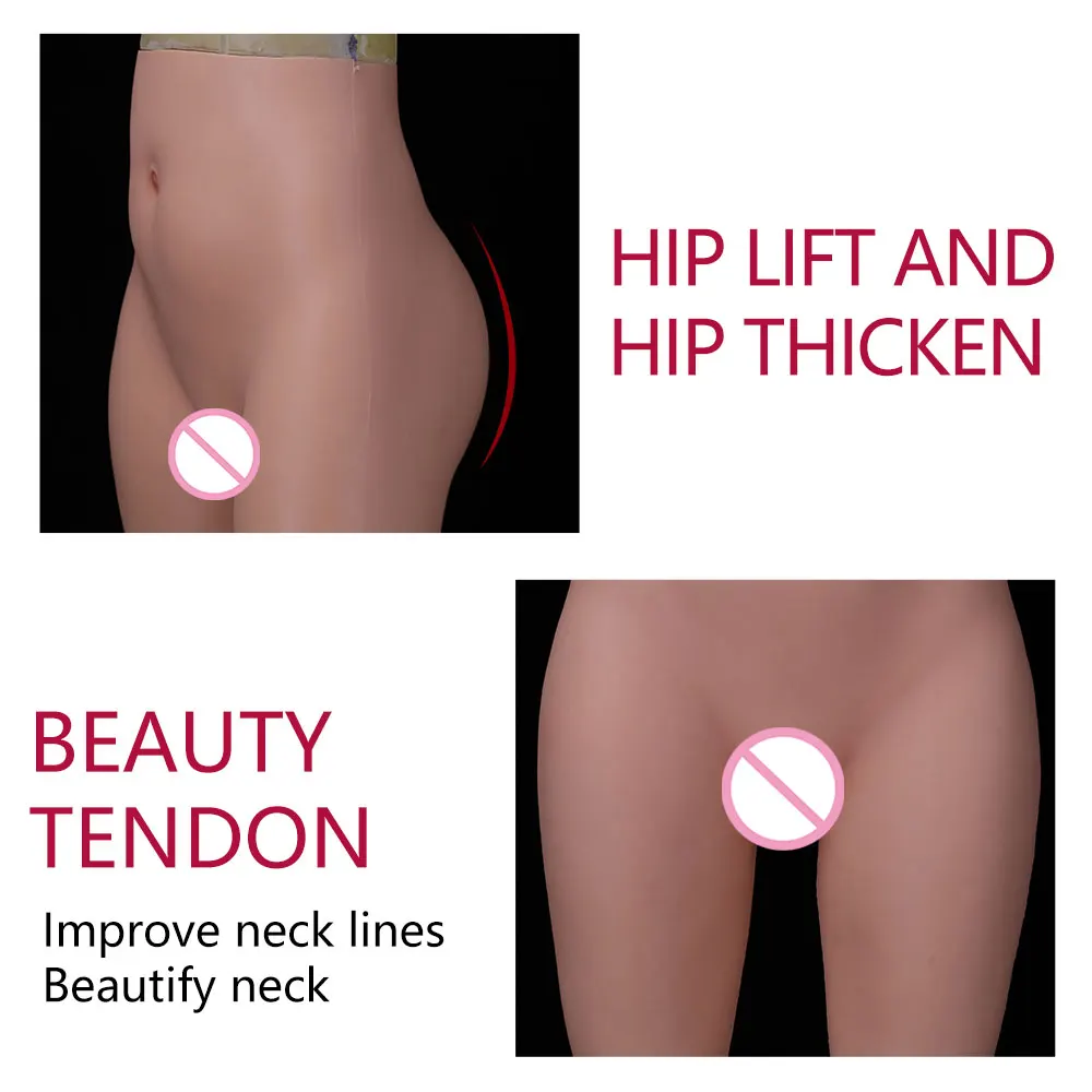 S Размеры 7 точка силиконовый реалистичный трусики Вагина Трансвестит