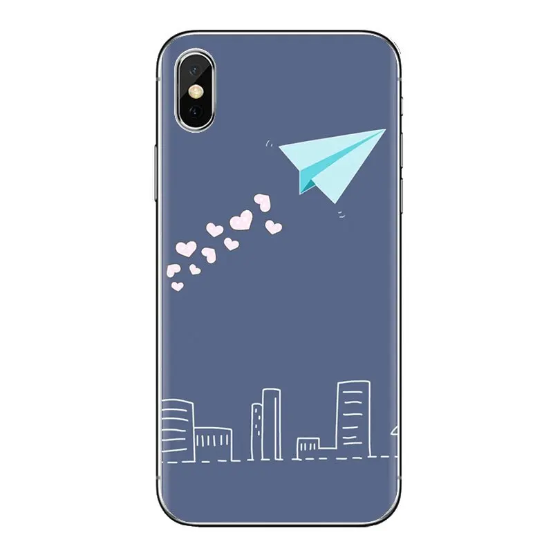 С героями мультфильмов Милые яркие самолет прозрачный мягкий чехол Чехлы для Xiaomi