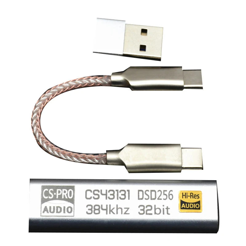 Тип C до 3 5 мм DSD256 для iPhone и Android усилитель наушников адаптер ЦАП Портативный USB Cirrus