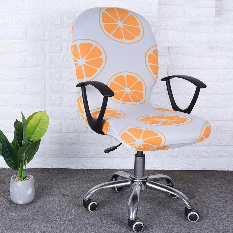style7 New Arrival Stretch Seat Arm Chair Cover Elastic Office Chair Cover Spandex Chair Slipcover Seat Cover for Computer Chair Case - Цвет: style7