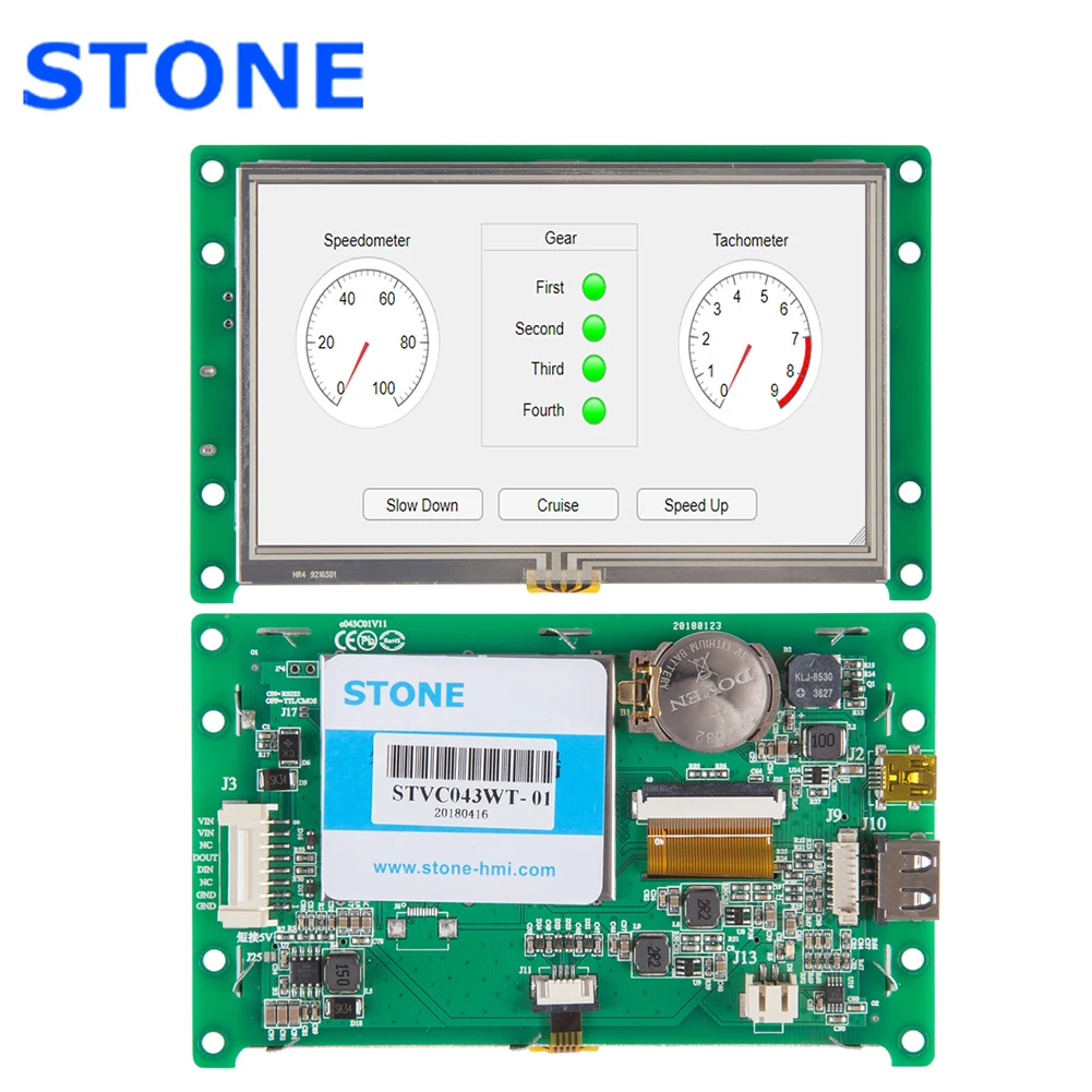 Free Shipping! STONESTVC043WT-01 4.3 inch TFT LCD Touch Module with 3 Year Warranty