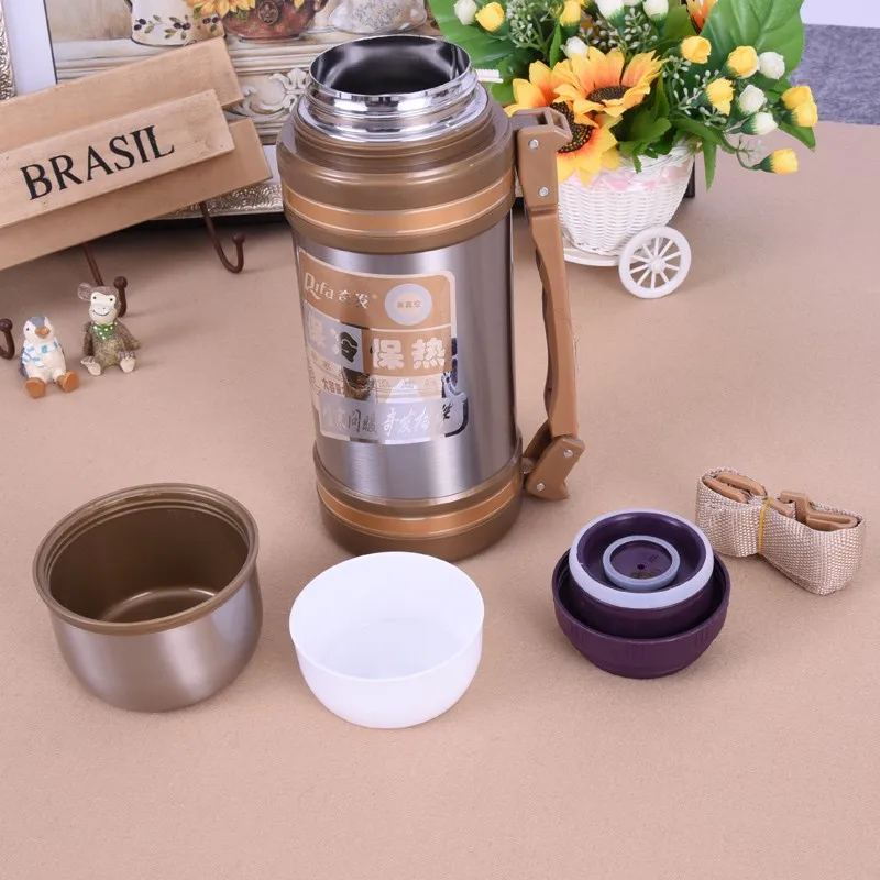 2L/высокой емкости из нержавеющей стали Термос мода на каждый день открытом