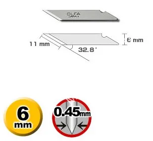 Сменные лезвия OLFA (Олфа) OL-KB 25 шт. | Инструменты