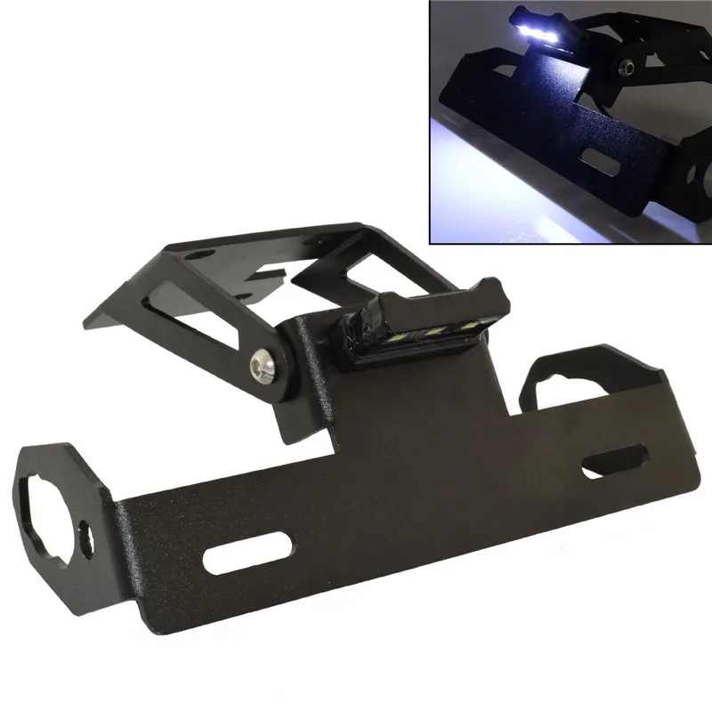 Регулируемый номерной знак рамка держатель кронштейн светильник ка для KAWASAKI Ninja
