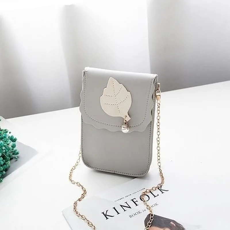 

2020 New Chain Small Square Mobile Phone Bag Shoulder Messenger Mini Female Student Japanese and Korean Cute Bag Mochila Mujer