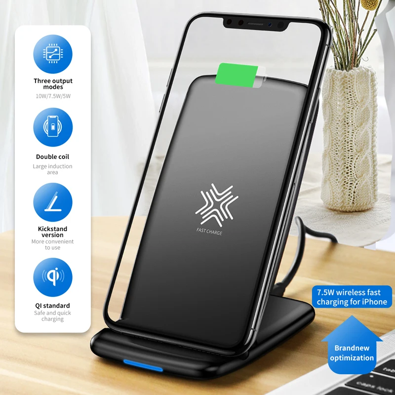Держатель для беспроводного зарядного устройства ROCK W3 Pro с охлаждающим