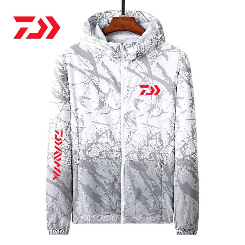 

Daiwa Outdoor Sun Protection Clothing Men's Spring Summer Fishing Clothes UV Protection Sports Windbreaker Thin Fishing Jacket