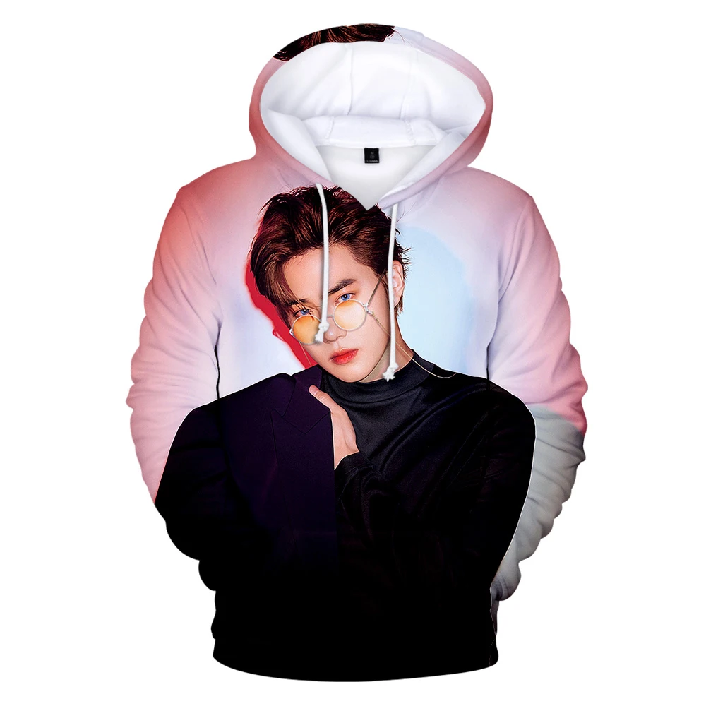 

2020 New Fashion EXO 3D Hoodies Men Women Love Shot Album Hip Hop Hoodie Korean Fans EXO Casual 3D Sweatshirts