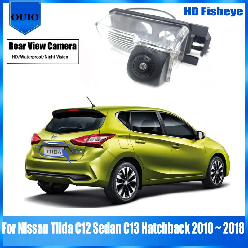 

HD rear camera For Nissan Tiida C12 Sedan C13 Hatchback 2010 ~ 2018 Night vision Parking Reversing Camera / license plate camera