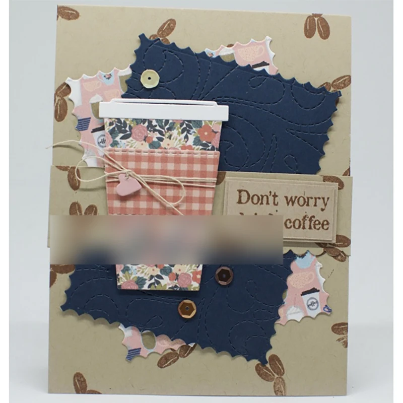 Новинка 2021 кофейная чашка соломенные металлические Вырубные штампы для