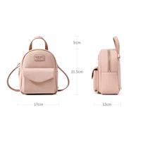 1pc stylish pu backpack large capacity travel bag creative student schoolbag fresh leisure bookbag single shoulder female bag