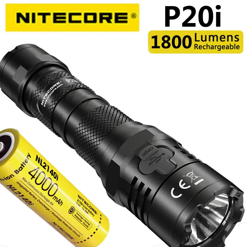 Оригинальный NITECORE P20i 1800 люмен usb c фонарик для правоохранительных органов с