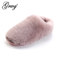 top quality natural sheepskin fur slippers fashion winter women indoor slippers warm wool home slippers lady casual house shoes