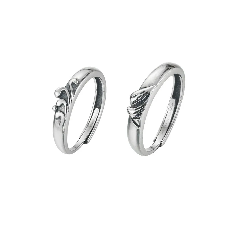 Новое поступление парные кольца с Горным морем для мужчин и женщин винтажные Forever