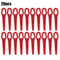 20pcs plastic grass trimmer blades red for einhell cordless grass trimmer suitable for ge ct 18 lawn mower blades