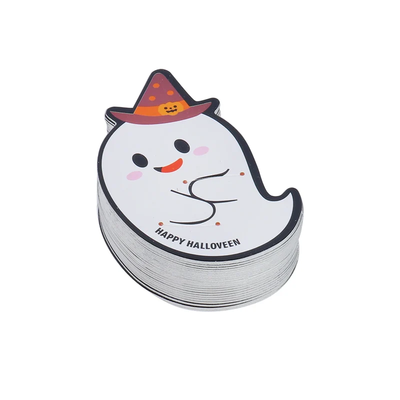 50 шт. DIY подарок на Хэллоуин конфеты украшения бумажные карты милый призрак тыква