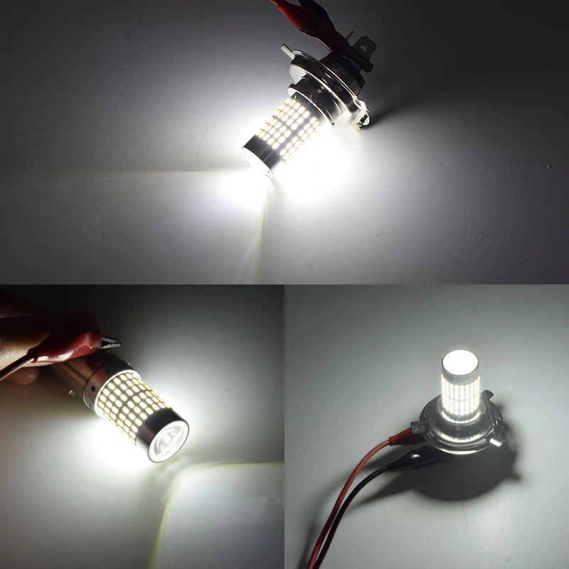 

2pcs Motorcycle Headlight Bulbs H6 BA20D H4 LED Hi Lo beam Moto LED Headlight Motorbike LED Lamps Conversion Kit Bulbs 6000K 12V