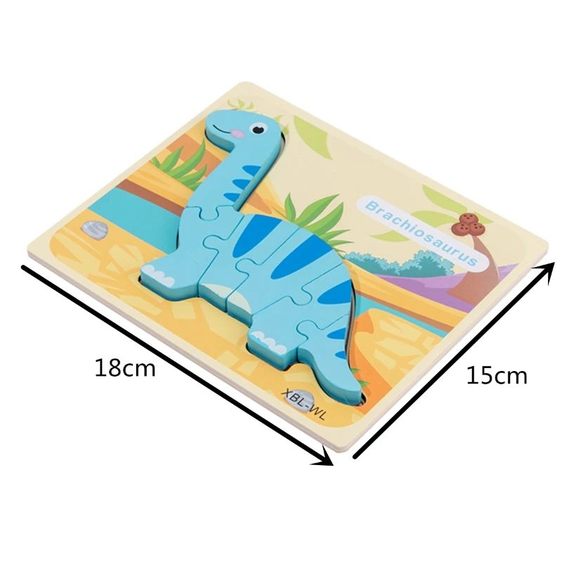 

Toddler Puzzles 6 Pack Dinosaur Wooden Puzzle for Toddler Kids 2 3 4 Year Old, G88E
