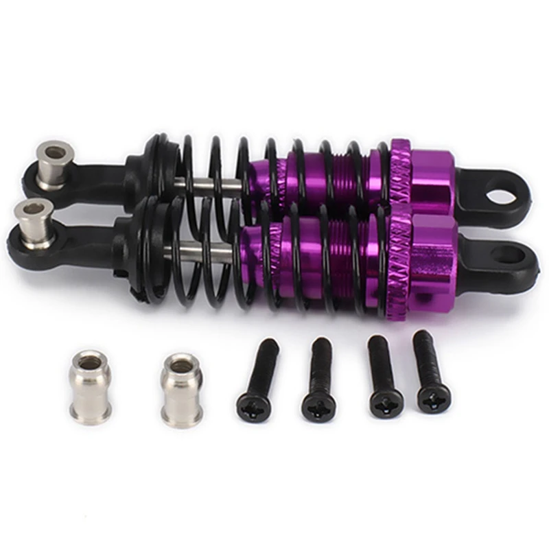 

4 Pcs Oil Adjustable 65mm Shock Absorber Damper Dark Blue & Purple