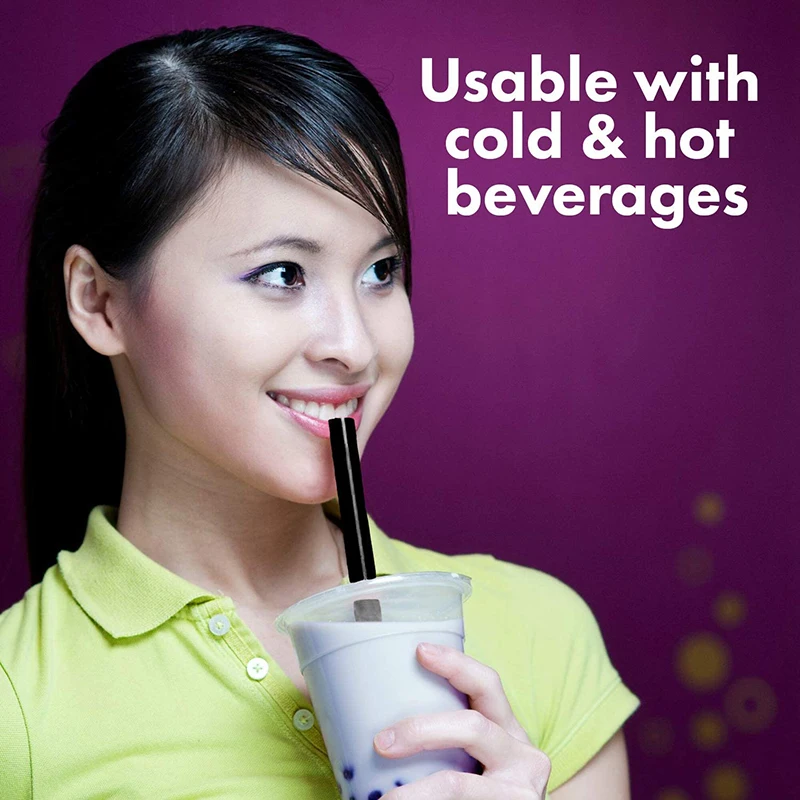 Пластиковые соломинки без бисфенола А молочный коктейль широкая одноразовая