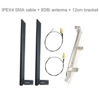 wifi antenna ipex4 generation to sma wireless card 8db antenna with bracket for ax200 ax210 em7455 bcm94360cs wifi network card