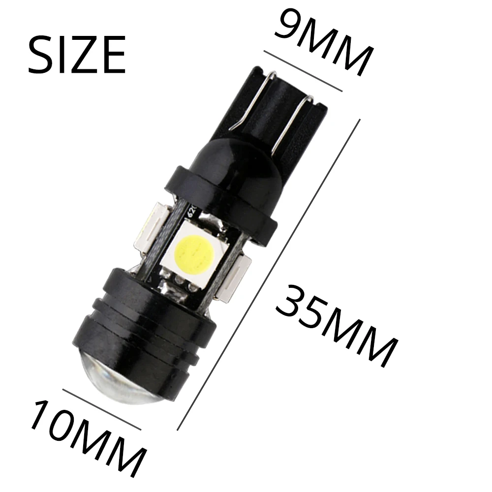 2 шт. светодиодные автолампы белого красного синего цвета 196 168 4SMD 5050 | Лампы и