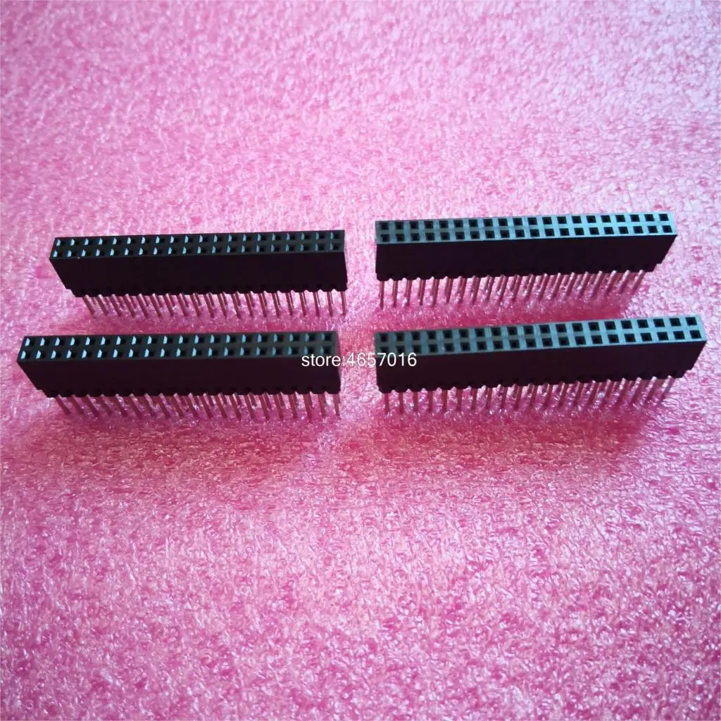 10 шт./партия 2,54 мм Шаг 2x20 Pin 40 Pin женский двухрядный длинный контактный разъем полосы PC104