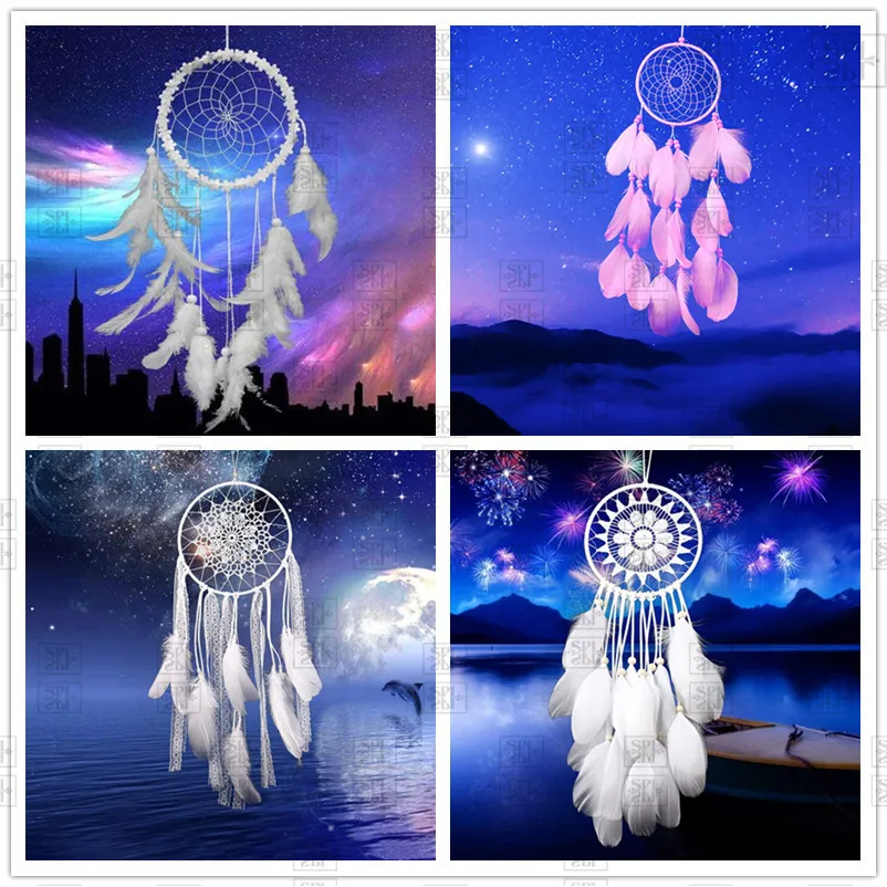 

Diamond Painting Landscape Theme Dream Catcher Square and Round Diamond Wall Suitable for Various Decoration Styles