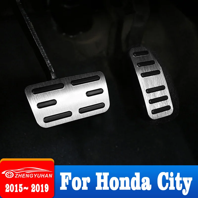 

Car Pedals For Honda City 2015-2019 Non-Drilling Car Acelerator Brake Pedal Cover Non-Slip Pad Cover Car Styling Accessories