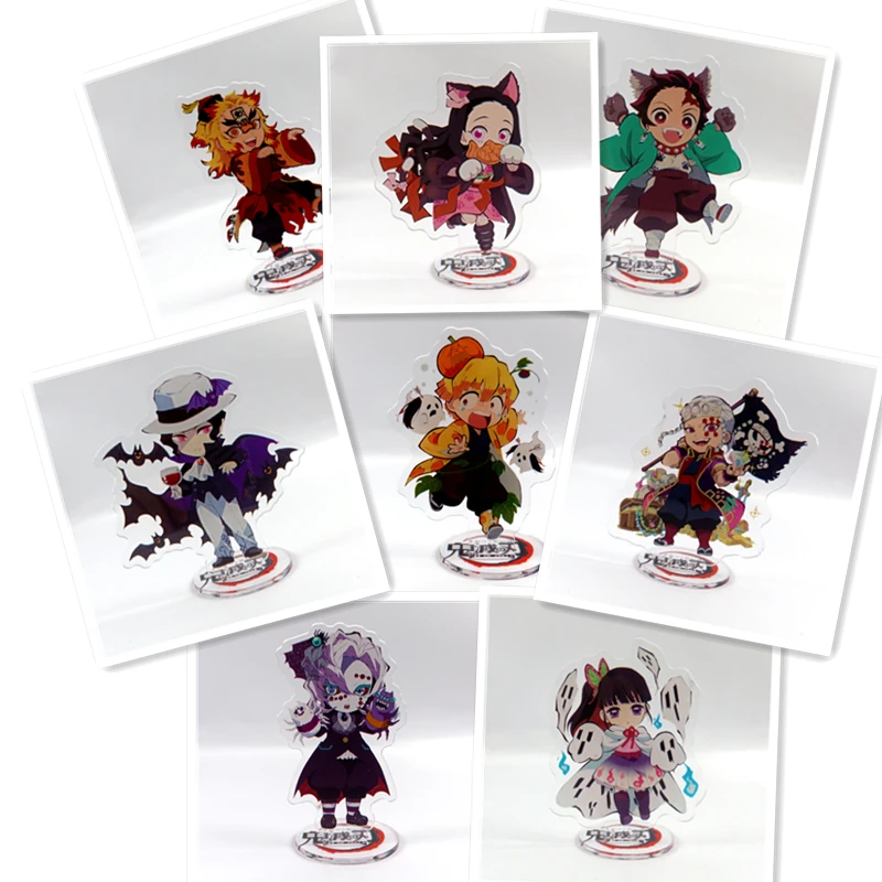 

Anime Demon Slayer Acrylic Stand Model Keychain Tanjirou Nezuko Zenitsu Kanawo Giyuu Shinobu Keyring Desktop Jewelry Accessories