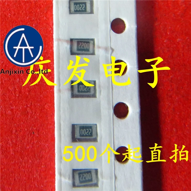 

10 шт., 100% оригинальная новинка, 100% качество, в наличии, 0805 сопротивление, 22 r 22, Европейский код, 220 точность, 5%, 100, 1 юаней