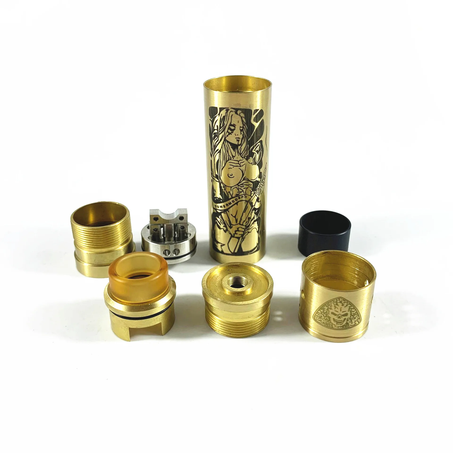 Tower Mods Kit уникальный дизайн Mech Mod 18650 аккумулятор с RDA Tank совместимый регулируемый