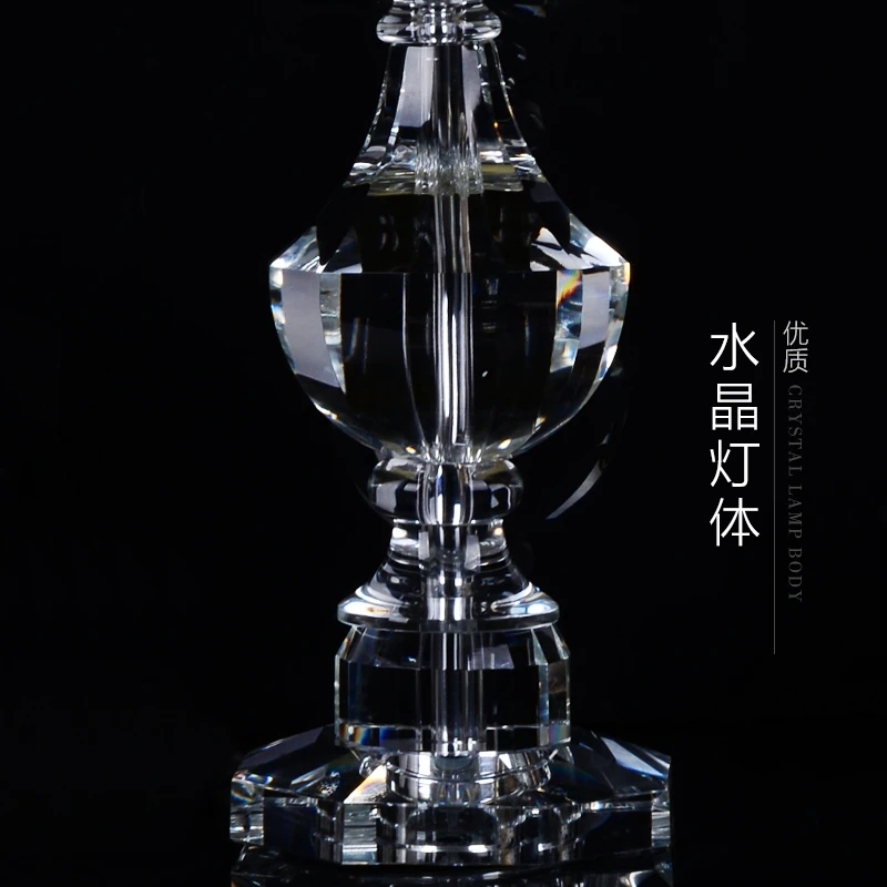 TUDA 36x62CM Luxury European Style Crystal Table Lamp for Living Room Wedding Warm Modern Bedroom Bedside | Освещение