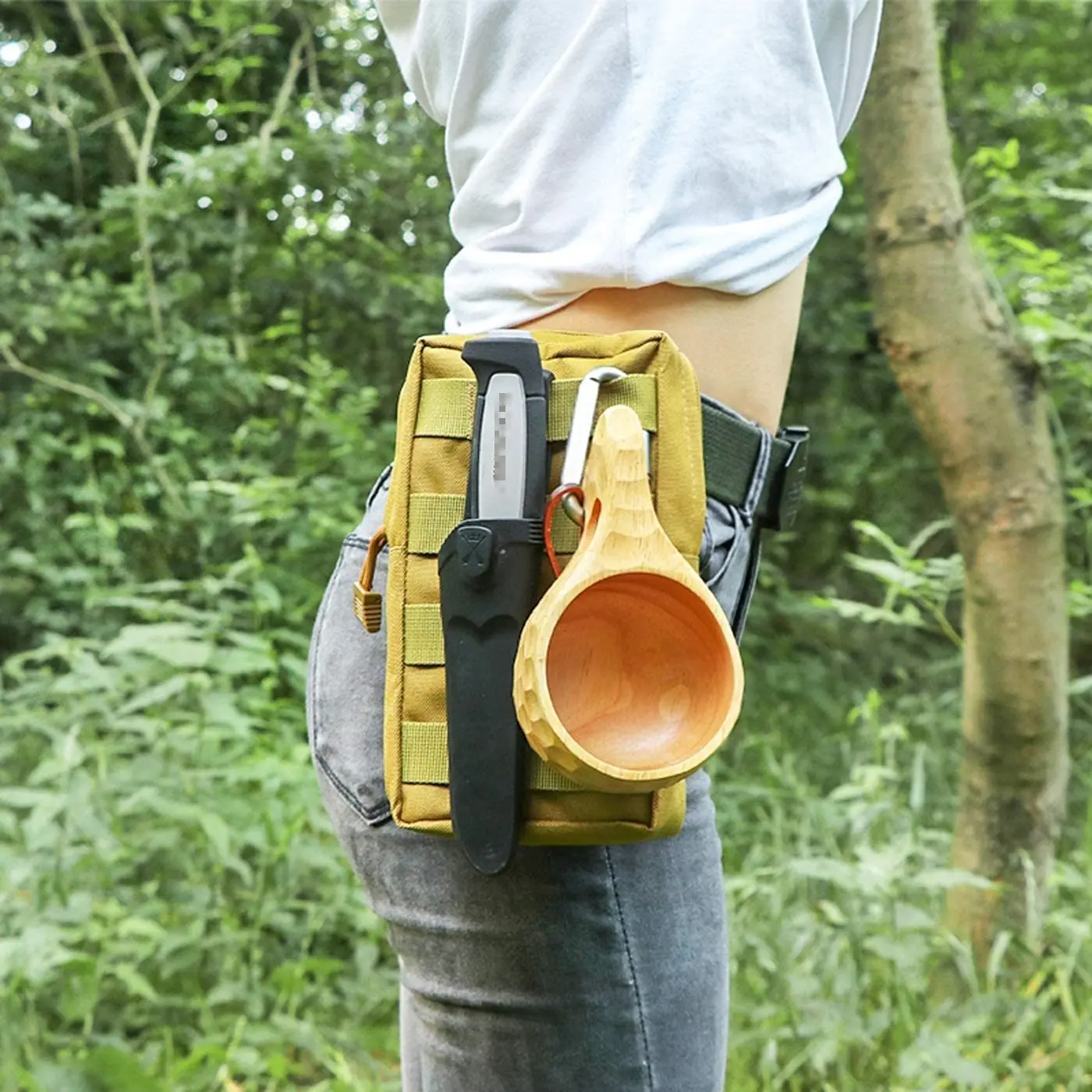 Рюкзак ручной работы в скандинавском стиле деревянная кружка чашка для кемпинга