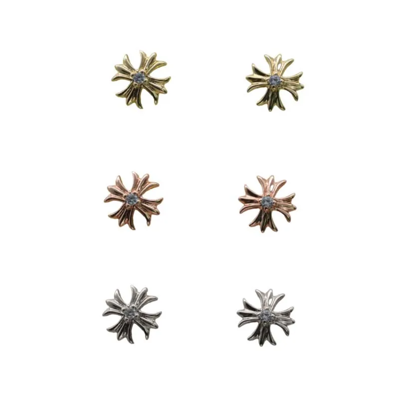 

2021 South Korea's exquisite fashion temperament, small flower earrings, celebrities, female inlaid zirconium earrings