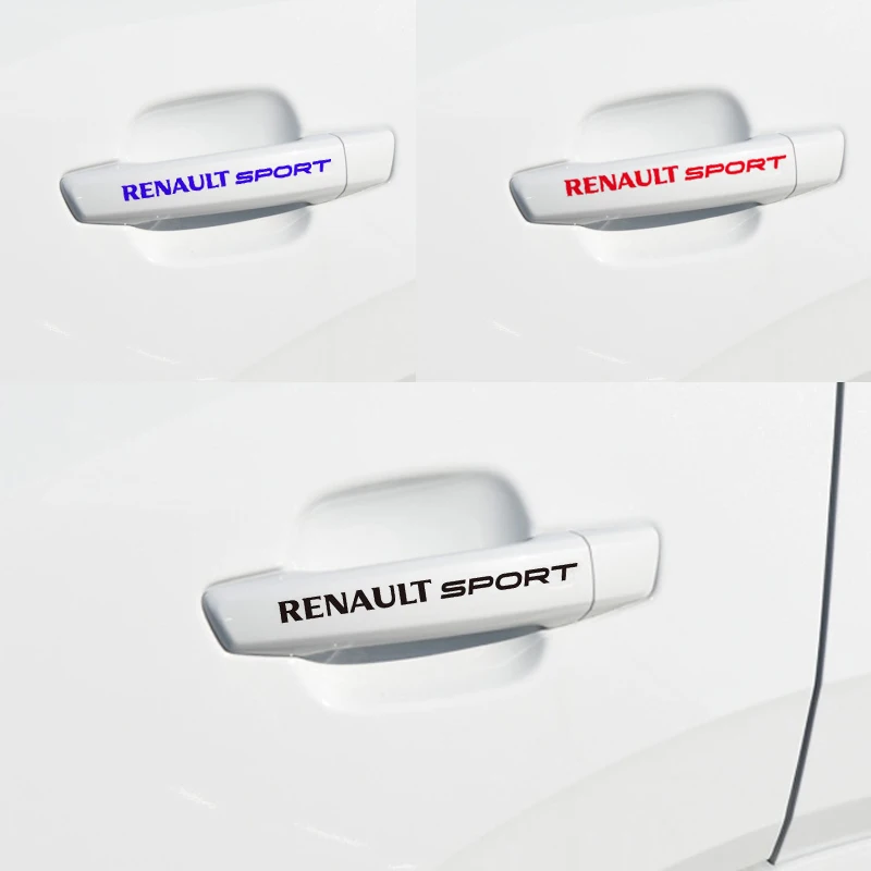 4 шт. для RENAULT Спортивная наклейка автомобиля Стикеры Гоночный Автомобиль дверная