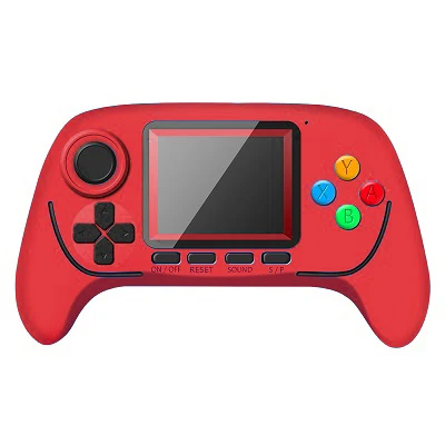 red Данных лягушка Портативный игровой консоли портативных игровых консолей к ТВ положить 4,3 дюймов Экран с MP4/WAV/кино Камера мультимедиа - Цвет: red