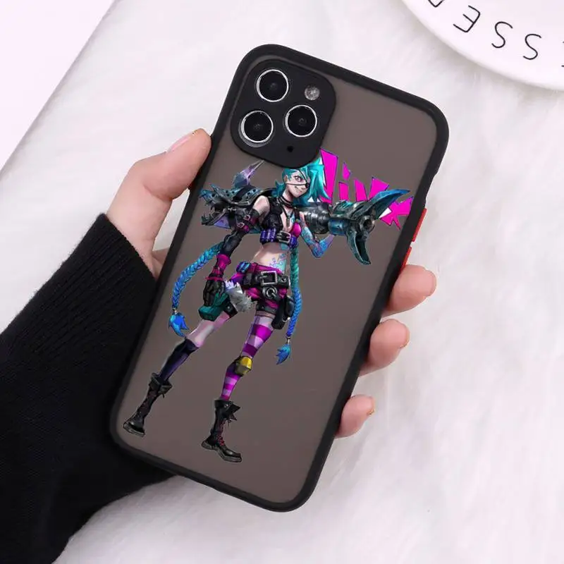 

League of Legends characters Phone Case Matte Transparent for iPhone 7 8 11 12 s mini pro X XS XR MAX Plus cover funda