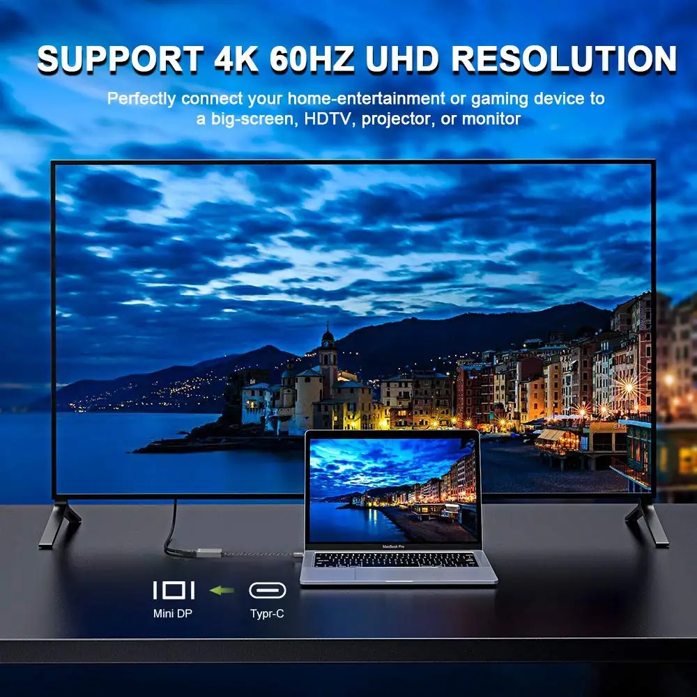 Onvian USB 3 1 Type C к Mini DisplayPort адаптер дисплея 4K 60Hz DP для MacBook Pro iMac Monitor| |