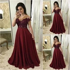 ТРАПЕЦИЕВИДНОЕ вечернее платье без рукавов с круглым вырезом, деловые платья до пола, шифоновое платье с аппликацией без шлейфа для выпусквечерние вечера на заказ