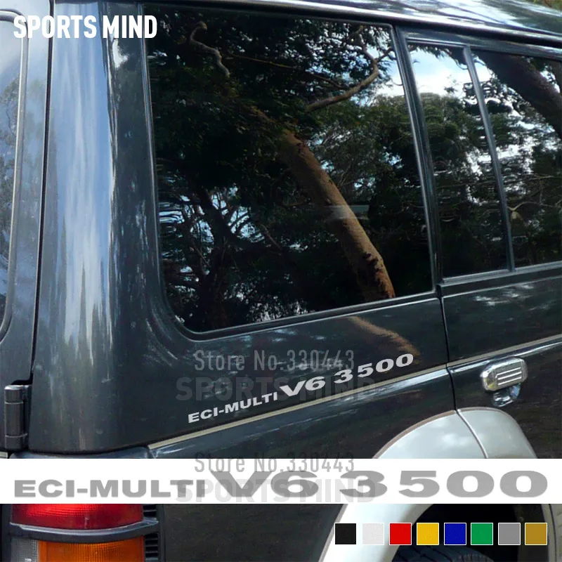 2 шт. ECI multi V6 3500 автомобильные наклейки автомобильный Стайлинг для Mitsubishi Pajero Sport