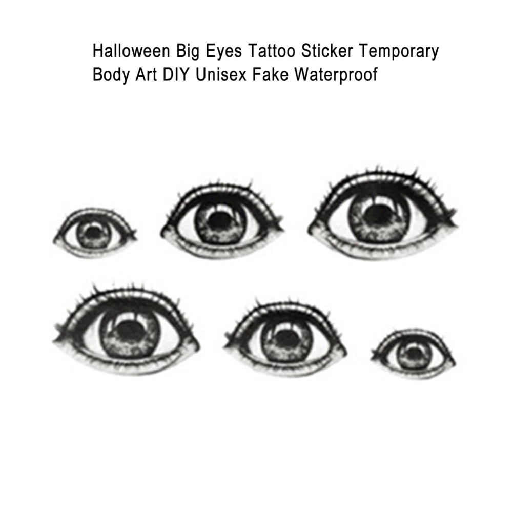 Сделай сам 2 шт костюмы на Хэллоуин с принтом большие глаза временные фальшивые