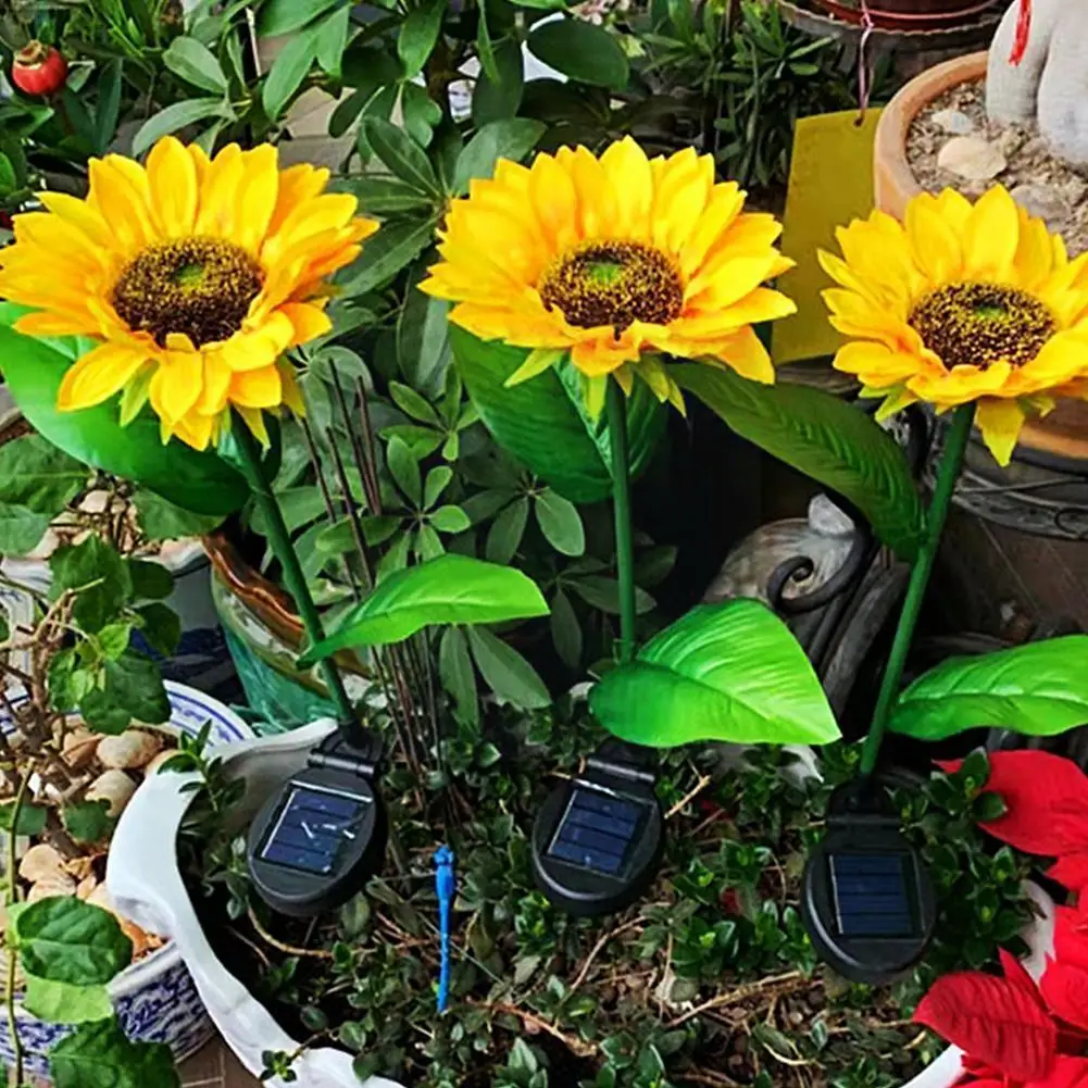 

Solar Sunflower Light Ground Flower Arrangement Lamp Outdoor Garden Lamp Decoration Lawn Waterproof B4c7