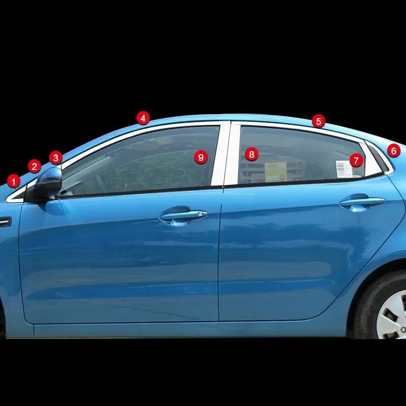 Авто Automovil модифицированные хромированные оконные кузова багажника задние