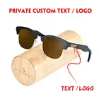 Солнечные очки BOBO Птица, женские и мужские деревянные поляризационные солнцезащитные очки 2020, модные полуоправы, солнцезащитные очки UV 400 femme, металлические летние очки для вождения