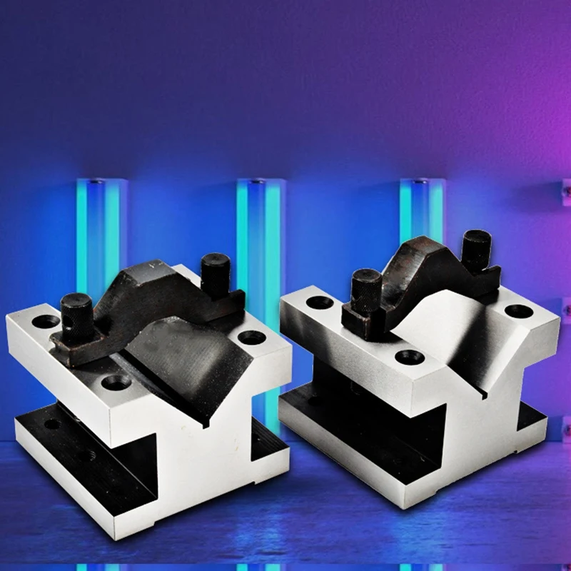 

V-Block Ground Pair with Clamp Set Precision Matched Pair Precise 35X35X30mm 90Machinist Multi-Use Gauge Gage Tool