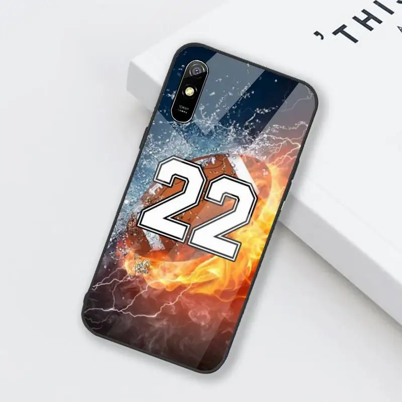 

Personality ball basketball football Phone Case Tempered glass For xiaomi Redmi 4X 5 6 6A 8 8SE MIX 2 2S Note 3 4 5 6 7 PLUS PRO
