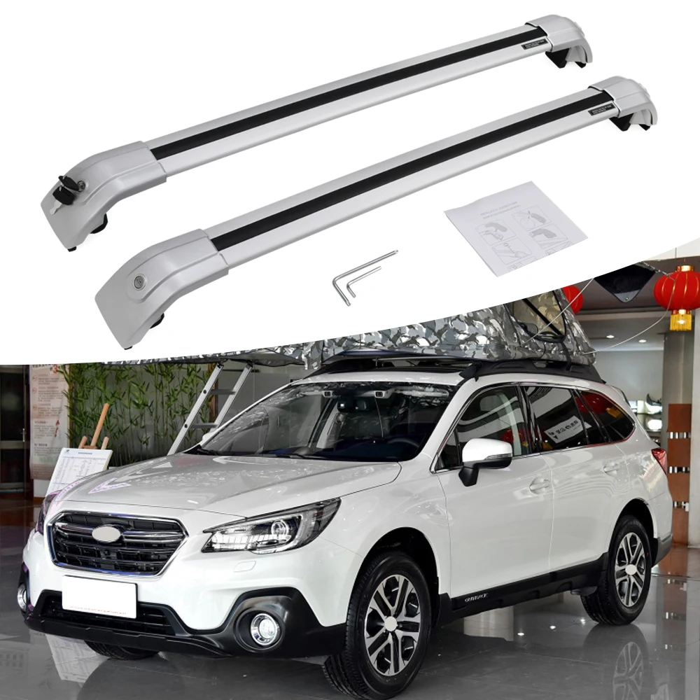 Новая Серебристая перекрещенная рейка для багажа на крышу subaru outback 2015-2020 |