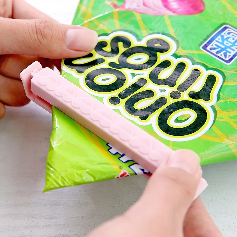 Распродажа зажимы для пищевых продуктов в виде чипсов однотонные герметизации